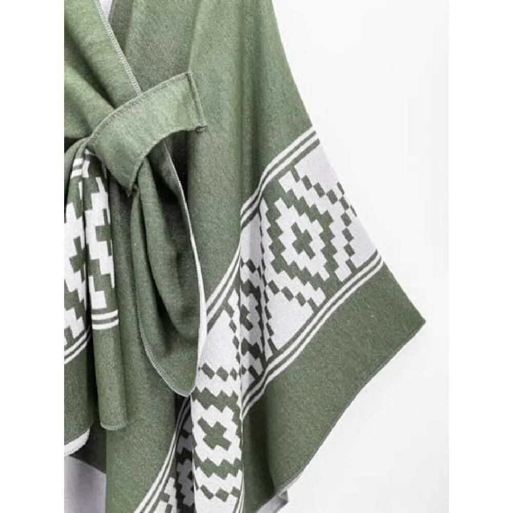 Reversible Faux Cashmere Shawl Wrap, 61
